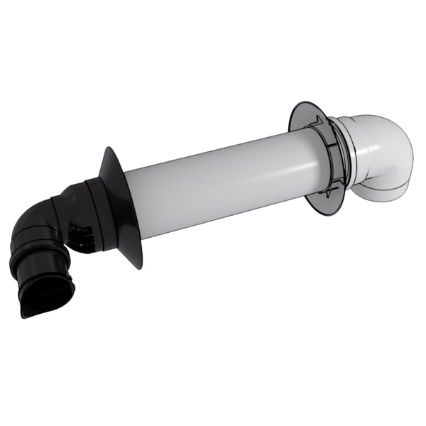 Condensing Horizontal Vent Termination, 3x5 Concentric Diverter Kit
